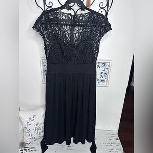 🔥 Kate Spade Black Lace Whimsigoth Midi Dress